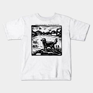 Toller Stamp Art Kids T-Shirt